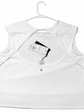 CALIA by Carrie Underwood White Cutout-Back Tank Top